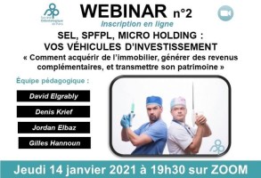 Webinar n°2 : SEL, SPFPL, MICRO HOLDING : vos véhicules d'investissement